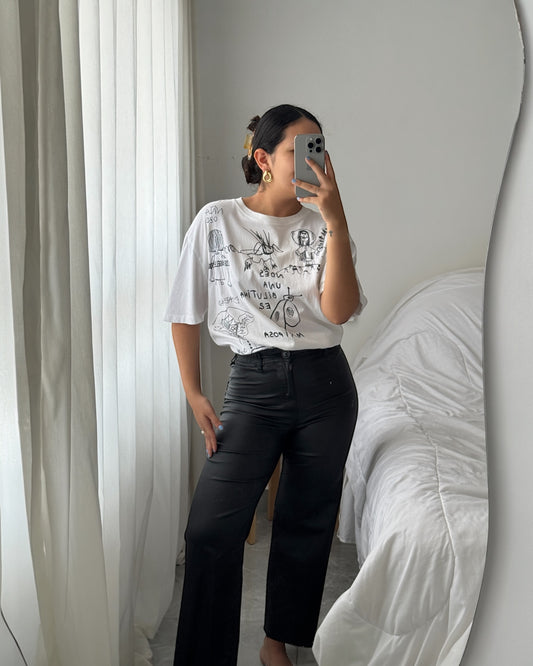 Camiseta Zara estampada